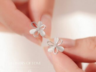 GLAMOR✨ต่างหูสวยๆ Flowers Of Love ต่างหูเงิน ของขวัญญาติผู้ใหญ่ ตุ้มหูเพชรcz ต่างหูแฟชั่น ตุ้มหูเงิน925 ตุ้มหูผู้หญิง