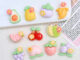 เครื่องประดับผม พวงกุญแจ จี้รูปการ์ตูนผลไม้ ดอกไม้ แบบสร้างสรรค์ diy