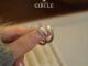 MEET พร้อมส่ง ต่างหูเงิน Circle ต่างหูแฟชั่น ต่างหูห่วง ตุ้มหูเงินแท้925 ต่างหูผู้หญิง ต่างหูเกาหลี ตุ้มหูเงิน ต่างหู