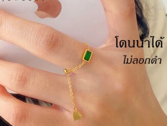 OYJR แหวนสแตนเลส แบบดึง แหวนปรับขนาดได้แฟชั่นสำหรับผู้หญิง