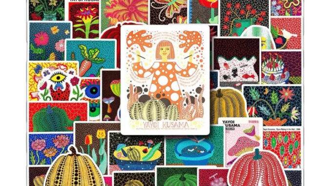 ʕ •ᴥ•ʔ ✿ พร้อมส่ง : สติ๊กเกอร์กันน้ำลายยาโยย คุซามะ | Yayoi Kusama - Japanese Artist Waterproof Decoration Sticker Set. ʕ •ᴥ•ʔ ✿ พร้อมส่ง : สติ๊กเกอร์กันน้ำลายยาโยย คุซามะ | Yayoi Kusama - Japanese Artist Waterproof Decoration Sticker Set.