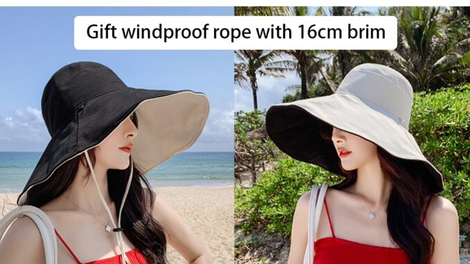 หมวกกันยูวี ใส่ได้ 2 ด้าน UV Protection Hat ขยายปีกให้กว้างขึ้น กว้างขวางและสะดวกสบาย UPF50+