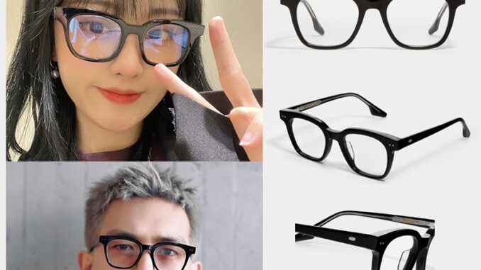 New Gentle Monster South Side N 01 ของแท้ 100% กรอบและแว่น แว่นสายตาสั้น ป้องกันแสงสีฟ้า