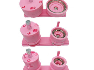 แม่พิมพ์ปุ่มกด ขนาด 25 มม. 32 มม. 58 มม. สีชมพู สําหรับทําป้าย DIY