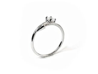 Stainless Steel Ring แหวนสแตนเลสแท้ 100% ฝังเพชร แหวนปรับขนาดได้  รับประกันสินค้า [สินค้ารุ่น S31]