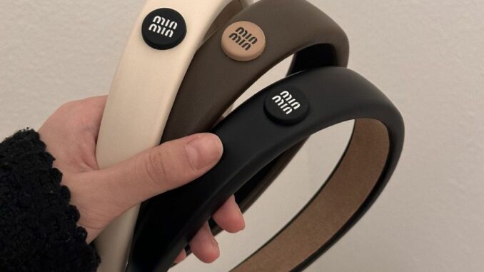 พร้อมส่ง ที่คาดผมฟองน้ำ Miu Miu แฟชั่น