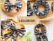 SCRUNCHIES · BLACK FOIL HOLOGRAM-หนังยางมัดผม