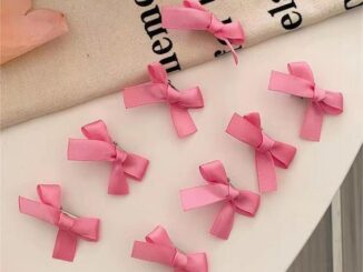 【XINYIA】กิ๊บติดผมริบบิ้น สีชมพู โบว์ ขนาดเล็ก กิ๊บอิน หวาน น่ารัก ถักผมหน้าม้า คลิป【XINYIA】