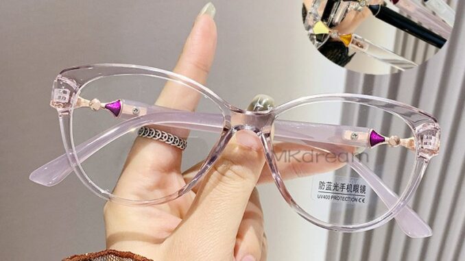แว่นสายตาสั้น -50 ถึง -600 กรอบแว่นตา แว่นตาแฟชั่น พร้อมตัวกรองแสง กรองแสงสีฟ้า กรอง มีรูปไข่ เหล้าองุ่น ผู้หญิง ผู้ชาย
