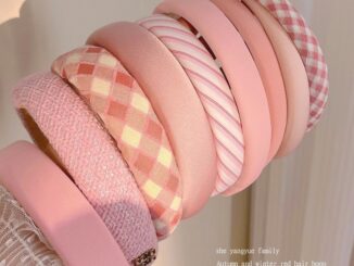 ที่คาดผม สีชมพู แบบเรียบง่าย แฟชั่นสไตล์เกาหลี สําหรับผู้หญิง จํานวน 3 ชิ้น