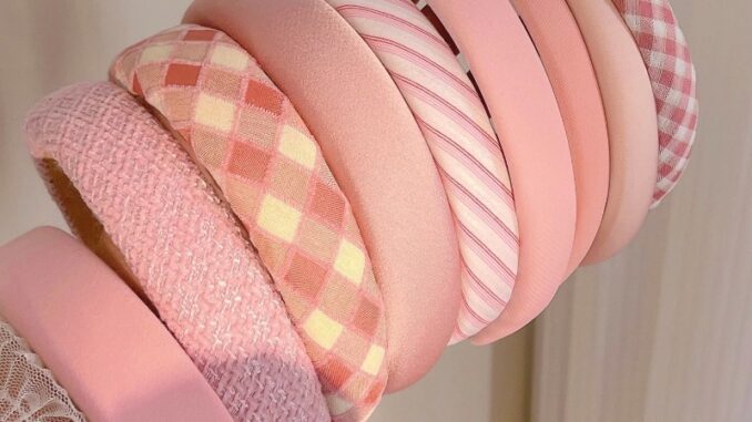 ที่คาดผม สีชมพู แบบเรียบง่าย แฟชั่นสไตล์เกาหลี สําหรับผู้หญิง จํานวน 3 ชิ้น