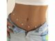 [SIS.SIE พร้อมส่ง]no.6348 โซ่เอว 2เส้น แต่งจี้ผีเสื้อ สีเงิน/สีทอง layered butterfly waistchain