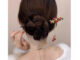 ปิ่นปักผมสไตล์โบราณสีแดง