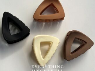 พร้อมส่ง  กิ๊บติดผมสีเอริธโทน กิ๊บสามเหลี่ยมมินิมอล กิ๊ฟขนาด 4.5 cm