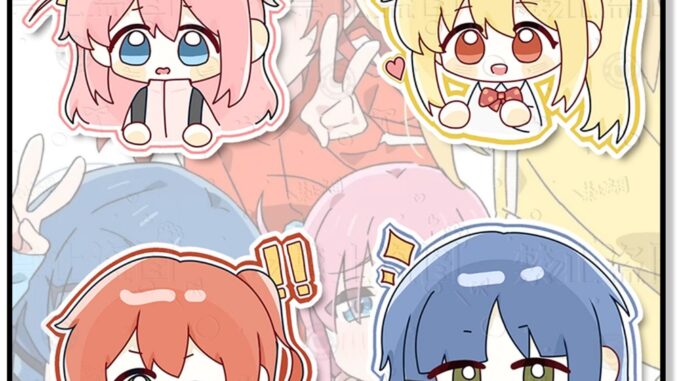 เข็มกลัดอะคริลิค รูปการ์ตูน Lonely Rock Boqi Sauce น่ารัก สองมิติ สําหรับห้อยกระเป๋า