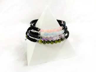 Lucky Stone  กำไลข้อมือหินมงคลแท้ 3 mm มินิมอล เชือกถักอย่างดี สำหรับสายมู การงาน การเงิน ความรัก ฝ