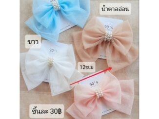กิ๊บติดผม กิ๊บแฟชั่นสไตล์โบว์ ชิ้นละ 30บาท