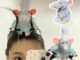 Tiktok Ratatouille ที่คาดศีรษะ รูปตุ๊กตา ผ้ากํามะหยี่ขนนิ่ม ปีกกว้าง เครื่องประดับ สําหรับล้างหน้า