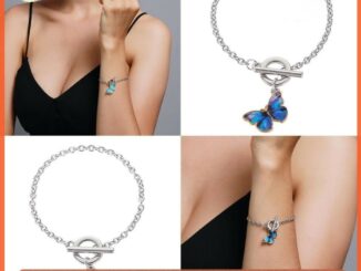 เครื่องประดับ สร้อยข้อมือ กําไลข้อมือ จี้ผีเสื้อ เรียบง่าย สําหรับผู้หญิง