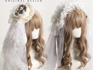 [เครื่องประดับผมโลลิต้า] ที่คาดผม แฮนด์เมด ขนาดเล็ก ลายดอกไม้ สีขาว สีดํา สีเบจ สไตล์โลลิต้า สําหรับเจ้าสาว