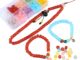 [8X6 มม.] ชุดลูกปัด 10 ช่อง ทรงกลมแบน DIY สําหรับทําเครื่องประดับ สร้อยข้อมือ