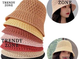 Trendyzone หมวกปีกกว้าง ระบายอากาศ สไตล์ชาวประมง