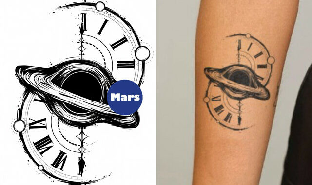 【Mars Tattoo】ใหม่ สติกเกอร์รอยสักชั่วคราว กึ่งถาวร 2 สัปดาห์ ติดทนนาน สําหรับสักชั่วคราว X149