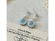 IRIS VINTAGE SOUTHERY SEA BLUE SERISE | Lumbia blue earrings GV017 เครื่องประดับ ต่างหูมุก