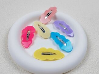 G009 กิ๊ฟทรงลายเมฆ สีสวยสดใส (สุ่มสี) พร้อมส่งจากไทย
