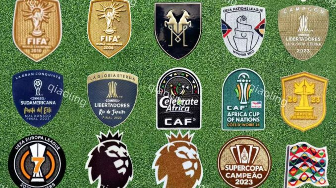 พร้อมส่ง! 2023-24 Ligue 1 ปลอกแขนยุโรป League FIFA World patches