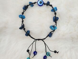 EVIL EYE  สร้อยข้อมือเชือก  กำไลหินมงคล  หินแท้   เครื่องประดับสายมู