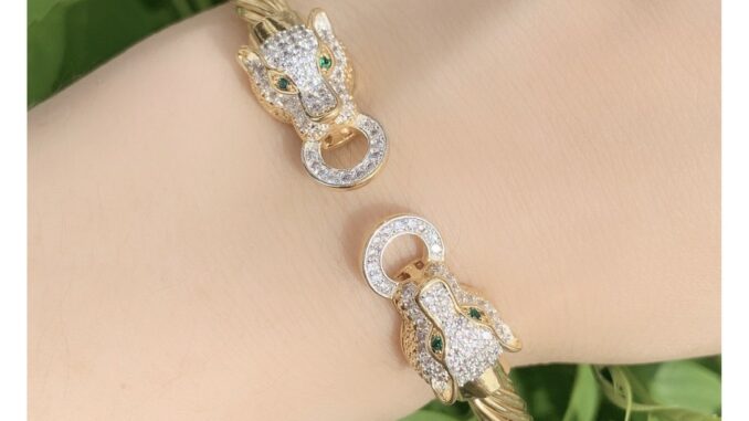 XUPING JEWELRY กำไลหัวเสือหัวเสือ สร้อยข้อมือกำไลข้อมือทองแฟชั่นผู้หญิง XUPING JEWELRY กำไลหัวเสือหัวเสือ สร้อยข้อมือกำไลข้อมือทองแฟชั่นผู้หญิง