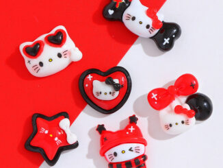 กิ๊บติดผมเรซิ่น ลายการ์ตูนแมว ประดับโบว์ แฮนด์เมด diy