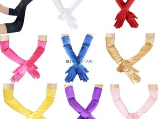 Mis ถุงมือยาว ผ้าซาติน ประสิทธิภาพสูง สําหรับผู้หญิง ใส่เต้นรํา งานแต่งงาน
