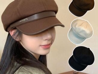 หมวกเบเร่ต์ ทรงแปดเหลี่ยม ให้ความอบอุ่น แฟชั่นฤดูหนาว สําหรับผู้หญิง