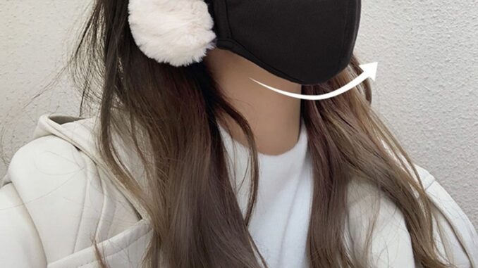 2-in-1 หน้ากากปิดหู กันลม ให้ความอบอุ่น ไร้แรงกด กันลม เหมาะกับฤดูหนาว สําหรับขี่รถจักรยานยนต์กลางแจ้ง