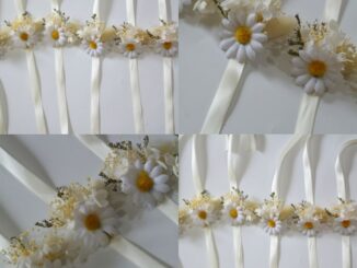 ✨พร้อมส่ง✨•ข้อมือเพื่อนเจ้าสาว•Daisylove สายริบบิ้นสีขาวโทนละมุน