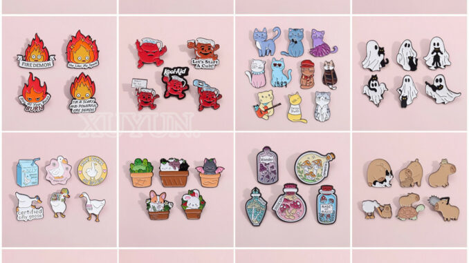 เข็มกลัด รูปเกมแอนิเมชั่น เครื่องประดับ สําหรับเพื่อน 2-6 ชิ้น ต่อชุด