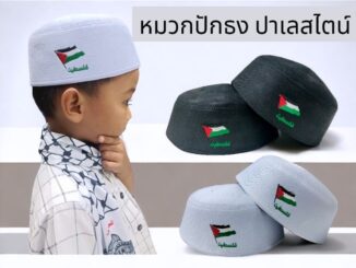หมวกทรงแข็งงานปักธงปาเลสไตน์