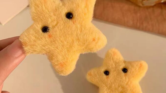 COD❤️กิ๊บติดผมรูปดาวห้าแฉกขนฟูน่ารักเกาหลีหวานแฟชั่นหน้าม้าคลิปด้านข้างนักเรียนเครื่องประดับผมเด็กผู้หญิง-a.one