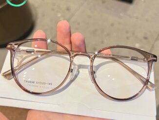 กรอบแว่นตา แว่นสายตาสั้น (-100 ถึง -400) กรอบแว่นตาทรงกลม TR90 ป้องกันแสงสีฟ้าแฟชั่น