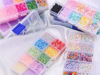 ชุดลูกปัดแก้ว ขนาดเล็ก 10 ช่อง สําหรับทําสร้อยข้อมือ สร้อยคอ แหวน งานฝีมือ DIY