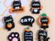 10 ชิ้น / ชุด สุ่ม คละแบบ น่ารัก คาวาอี้ เรซิน หลังแบน แมวดํา ซีรีส์นูน กลม ตกแต่งโทรศัพท์มือถือ สมุดภาพ DIY ผลิต