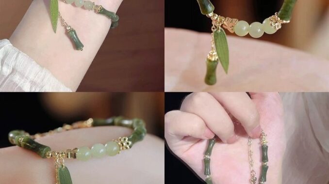 เครื่องประดับ สร้อยข้อมือ กําไลข้อมือ ประดับลูกปัดไม้ไผ่เทียม หรูหรา สามารถปรับได้ สไตล์จีนวินเทจ สําหรับผู้หญิง เครื่องประดับ สร้อยข้อมือ กําไลข้อมือ ประดับลูกปัดไม้ไผ่เทียม หรูหรา สามารถปรับได้ สไตล์จีนวินเทจ สําหรับผู้หญิง