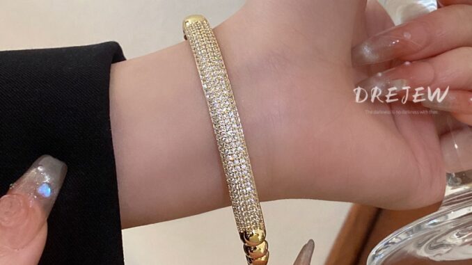 DREJEW สร้อยข้อมือ ประดับลูกปัดเพทาย ทอง 18K ทรงกลม เรียบง่าย สไตล์ยุโรป และอเมริกา สําหรับผู้หญิง DREJEW สร้อยข้อมือ ประดับลูกปัดเพทาย ทอง 18K ทรงกลม เรียบง่าย สไตล์ยุโรป และอเมริกา สําหรับผู้หญิง