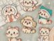 ☸ Q แผ่นสติกเกอร์ตุ๊กตาแมว มีกาวในตัว สําหรับติดตกแต่งเสื้อผ้า ☸ แผ่นแพทช์รีดร้อน ปักลาย สําหรับตกแต่งเสื้อผ้า กระเป๋า DIY 6 ชิ้น ต่อชุด