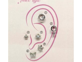 จิวหูเกาหลี นำเข้า เงินแท้ (เซ็ตที127) (ราคาต่อชิ้น) (ผิวแพ้ง่ายใส่ได้)