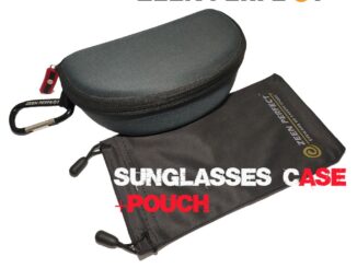 กล่องแว่นตา+ซองแว่น ZEEN PERFECT ทรงแตงโมหั่น ขนาด 170x100x58 mm. zipper with calabiner free