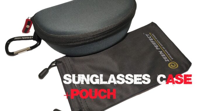 กล่องแว่นตา+ซองแว่น ZEEN PERFECT ทรงแตงโมหั่น ขนาด 170x100x58 mm. zipper with calabiner free