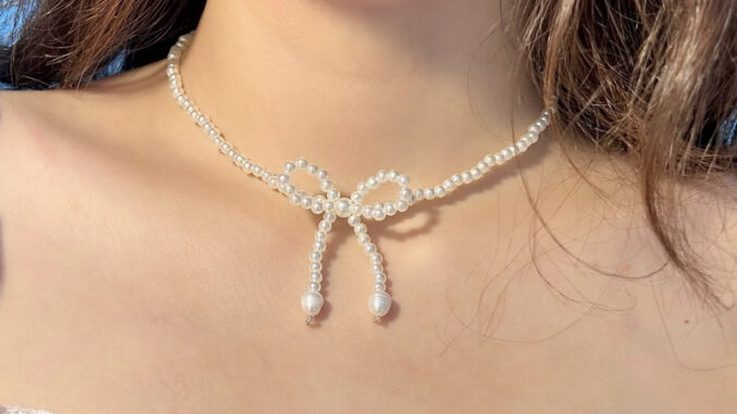 Ribbon Necklace | สร้อยโบว์ | สร้อยมุก รูปโบว์ Ribbon Necklace | สร้อยโบว์ | สร้อยมุก รูปโบว์